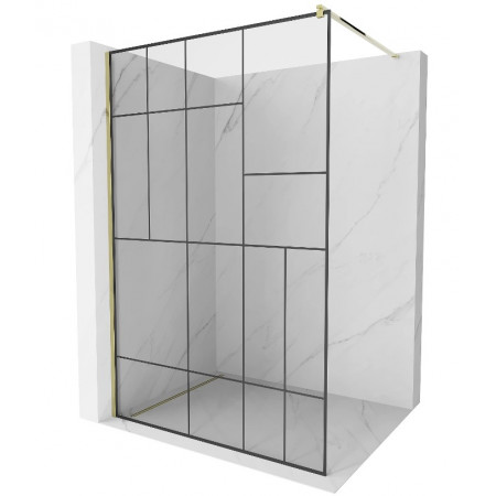 Душова стінка MEXEN KIOTO 120 LOFT-2 GOLD