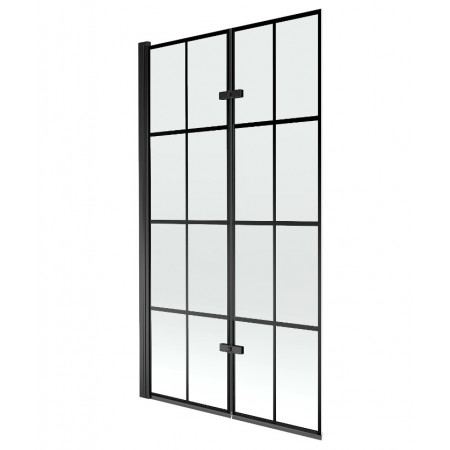 Шторка для ванни MEXEN CASTOR-2 100 BLACK складана