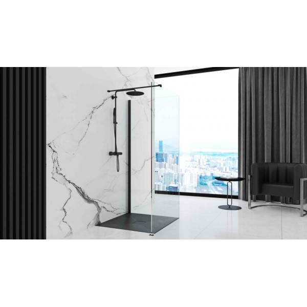 Душовий піддон REA STONE 90x90 BLACK