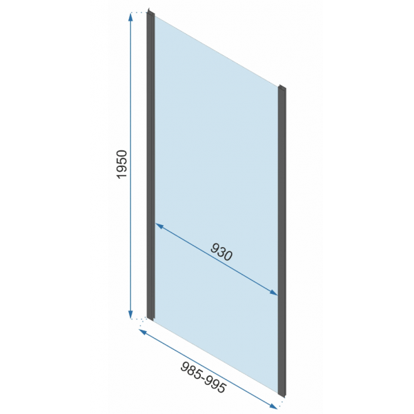 Душова кабіна REA RAPID FOLD 100x80 BLACK
