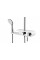 Душовий гарнітур CORSAN KLAR FIBER CHROME WHITE *