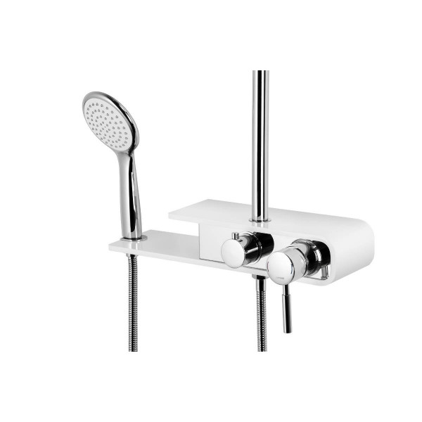 Душовий гарнітур CORSAN KLAR FIBER CHROME WHITE *