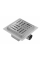 Трап для душу REA CROSS 15x15 NICKIEL BRUSHED