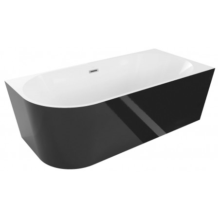 Ванна кутова MEXEN MIA 170x80 BLACK WHITE акрилова права