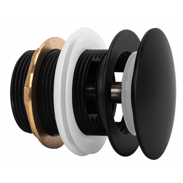 Донний клапан для ванни REA CLICK-CLACK BLACK MATT *