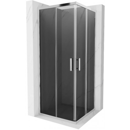 Душова кабіна MEXEN RIO 80х80 GRAPHITE CHROME квадратна