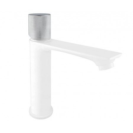 Змішувач для раковини (умивальника) MEXEN ROYO ONE WHITE CHROME низький