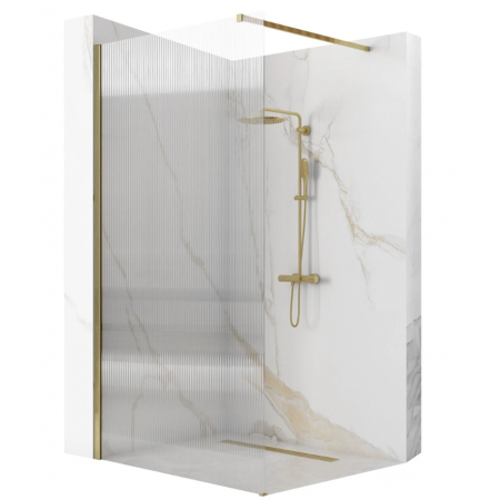 Душова стінка REA AERO 120 INTIMO BRUSHED GOLD