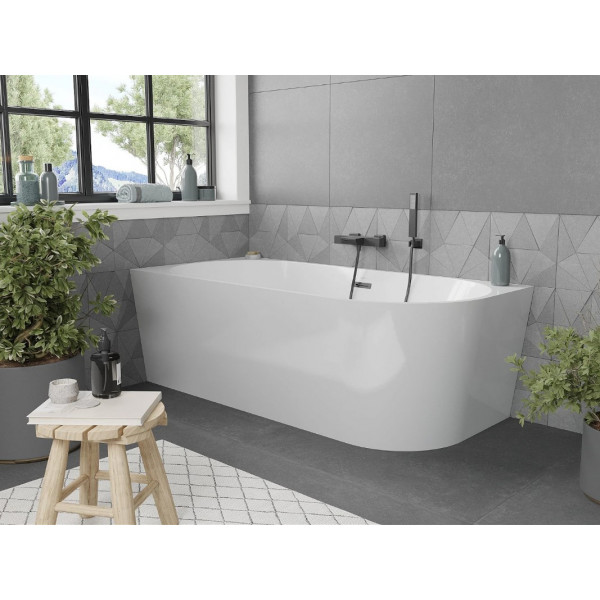 Ванна кутова MEXEN MIA 170x80 WHITE-B акрилова ліва