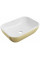 Умивальник (раковина) MEXEN RITA BRUSHED GOLD WHITE накладний