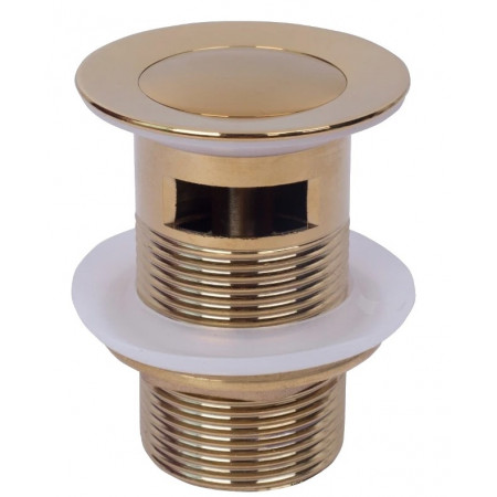 Донний клапан для раковини MEXEN CLICK-CLACK GOLD MINI з переливом