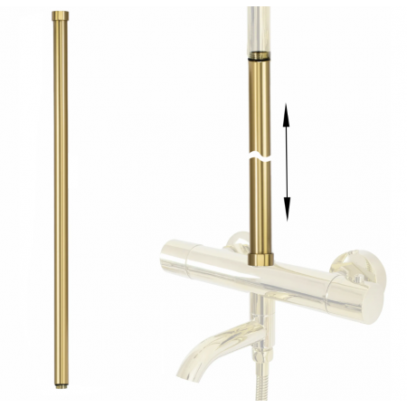Подовжувач для душового гарнітуру REA BRUSHED GOLD 60 см золотий матовий