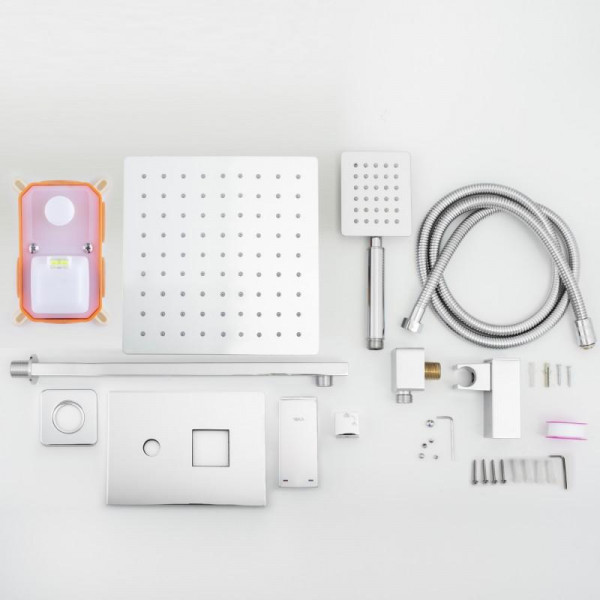 Душова система YOKA DUAL CHROME + BOX прихованого монтажу *