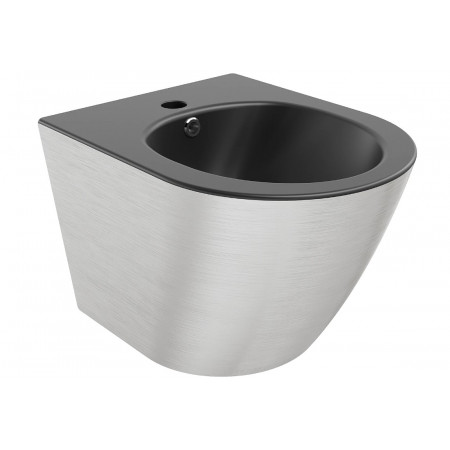 Підвісне біде MEXEN LENA BRUSHED SILVER BLACK MATT