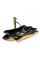 Умивальник (раковина) REA INFINITY GOLD BLACK накладний *