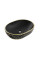 Умивальник (раковина) MEXEN VIKI BLACK MATT DIAMOND GOLD накладний