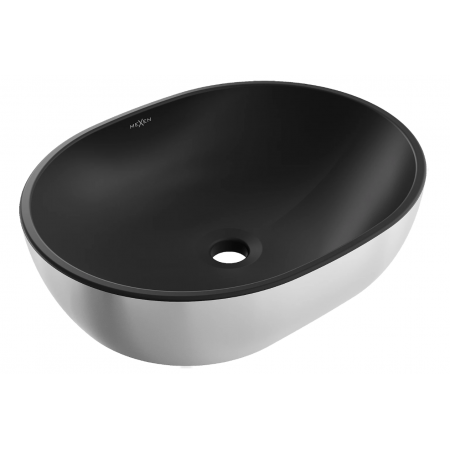 Умивальник (раковина) MEXEN VIKI SILVER BLACK MATT накладний *