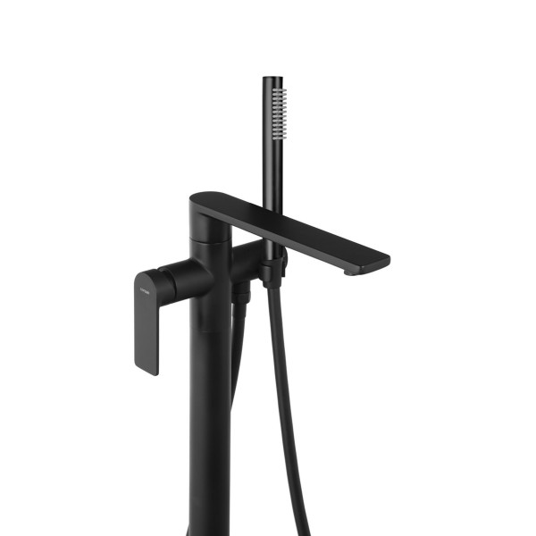 Змішувач для ванни CORSAN TRINO BLACK MATT підлоговий *