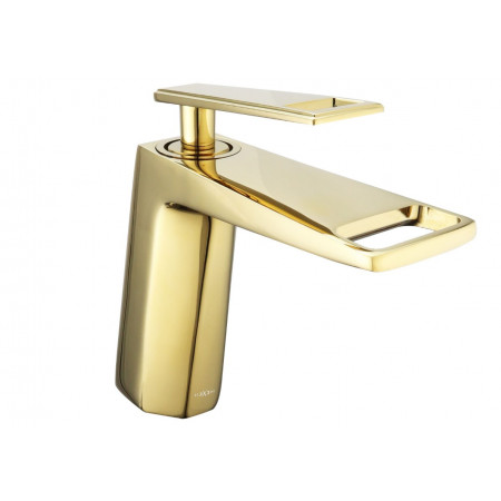 Змішувач для раковини (умивальника) MEXEN TOPAZ GOLD золотий низький