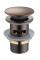 Донний клапан для раковини MEXEN CLICK-CLACK ANTIQUE COPPER з переливом