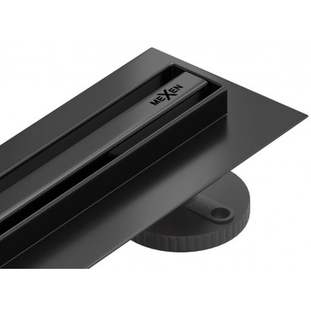 Трап для душу MEXEN FLAT 140 SLIM BLACK 360 ° чорний