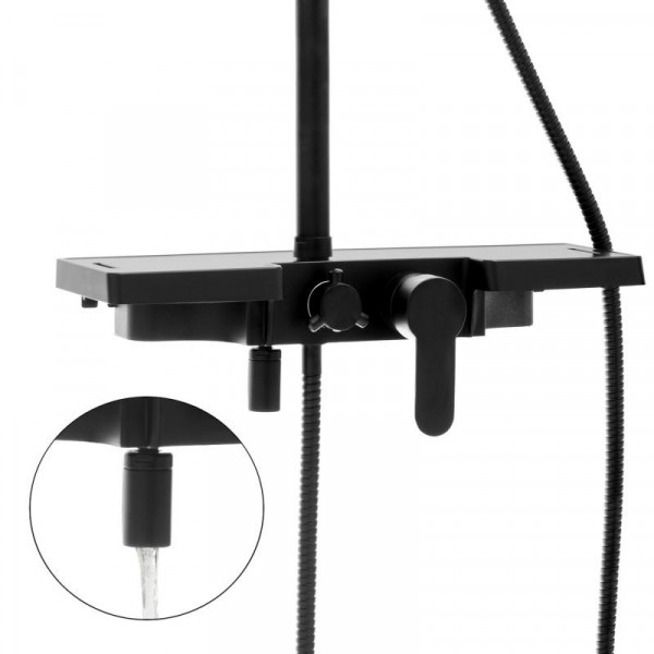 Душовий гарнітур YOKA OSLO 30 BLACK з виливом