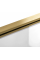 Шторка для ванни REA ELEGANT 80 BRUSHED GOLD постійна