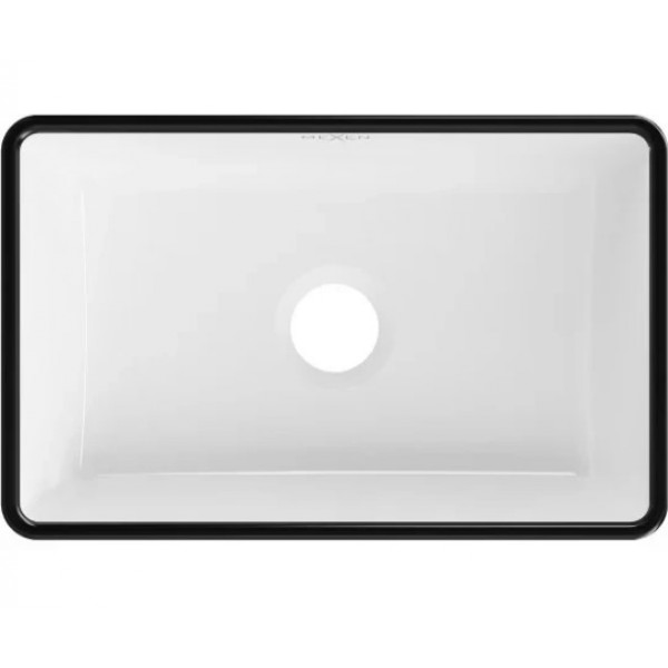 Умивальник (раковина) MEXEN NADIA 36 WHITE BLACK EDGE накладний *