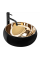 Умивальник (раковина) REA LUNA BLACK MATT GOLD накладний *