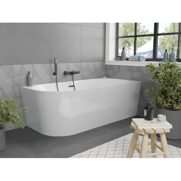Ванна кутова MEXEN MIA 170x80 WHITE-B акрилова права