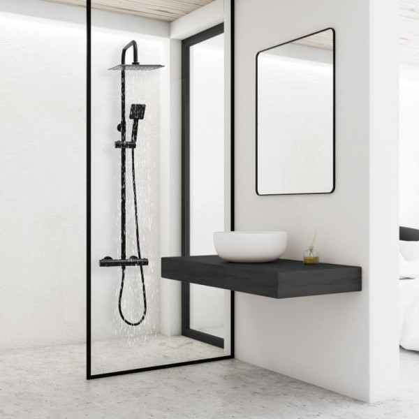 Душовий гарнітур YOKA FLOVA 25 BLACK з термостатом *