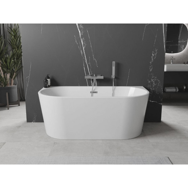 Ванна пристінна MEXEN OVAL 150x75 WHITE акрилова