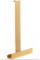 Полиця REA TORI BRUSHED GOLD на душову стінку