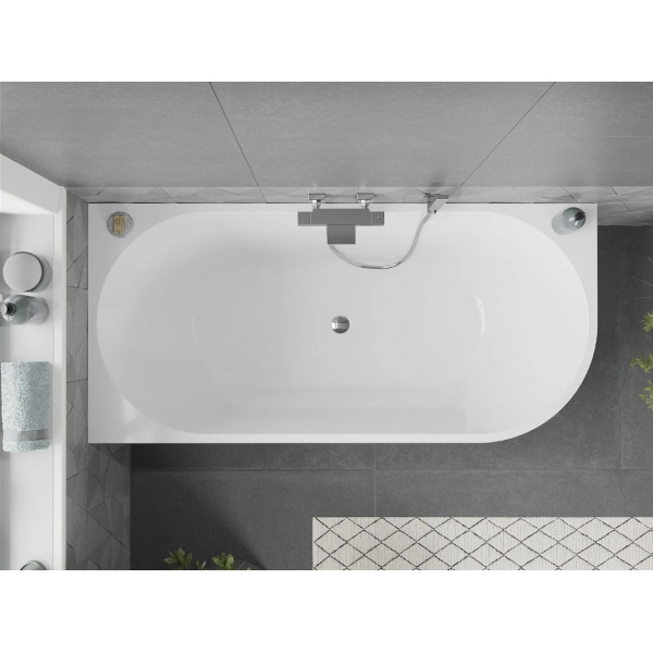 Ванна кутова MEXEN MIA 170x80 WHITE акрилова ліва