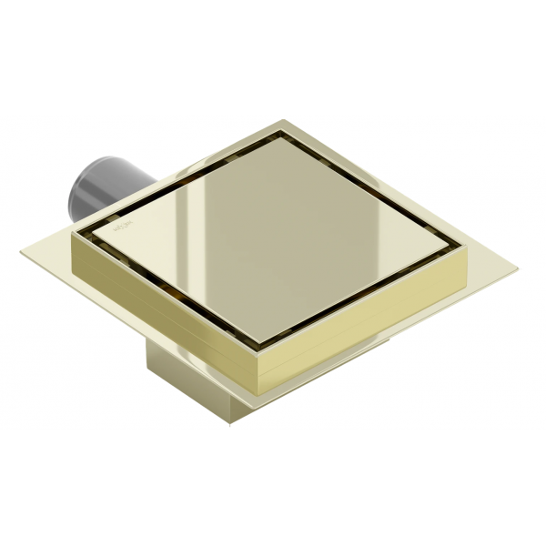Трап для душу MEXEN FLAT 15х15 GOLD золотий квадратний *