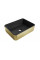 Умивальник (раковина) MEXEN CATIA BRUSHED GOLD BLACK MATT накладний