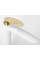 Змішувач для раковини (умивальника) REA ORBIT WHITE GOLD низький
