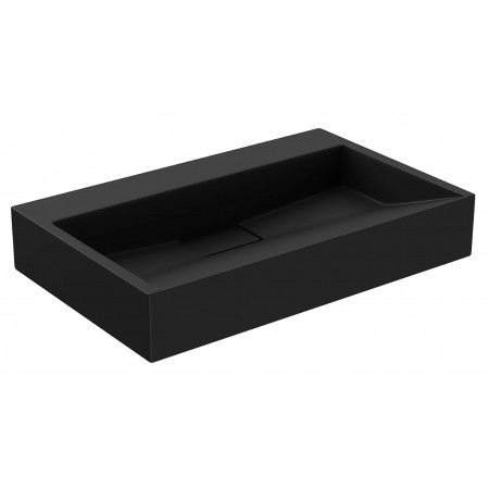 Умивальник (раковина) MEXEN AVA 60 BLACK MATT B/O накладний підвісний *