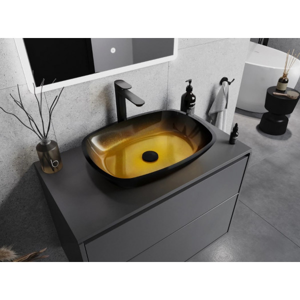 Умивальник (раковина) MEXEN ARAKS DARK GOLD накладний