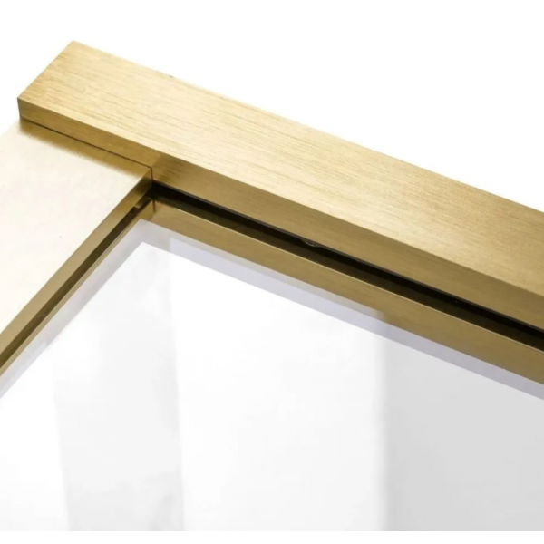 Шторка для ванни REA ELEGANT 70 BRUSHED GOLD постійна