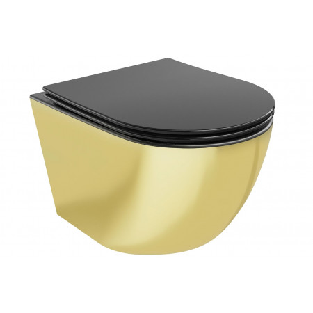 Підвісний унітаз MEXEN LENA GOLD BLACK MATT *