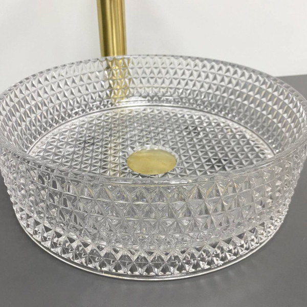 Умивальник (раковина) VBI SEPINO TRANSPARENT накладний