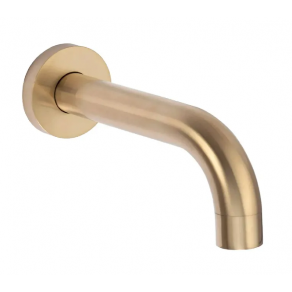 Змішувач для ванни та душу REA LUNGO BRUSHED GOLD + BOX прихованого монтажу