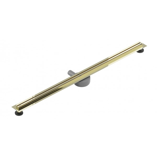 Трап для душу MEXEN FLAT 140 SLIM GOLD 360 ° золотий
