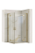 Душова кабіна REA HUGO 90х90 BRUSHED GOLD подвійна