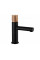 Змішувач для раковини (умивальника) MEXEN ELBA ONE BLACK ROSE GOLD низький