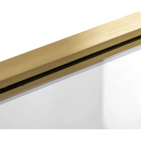 Шторка для ванни REA ELEGANT 70 BRUSHED GOLD постійна