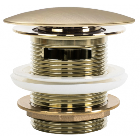 Донний клапан для ванни REA CLICK-CLACK BRUSHED GOLD *