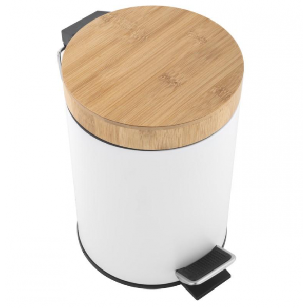 Кошик для сміття YOKA BIN WHITE BAMBOO 3л. для ванної кімнати *