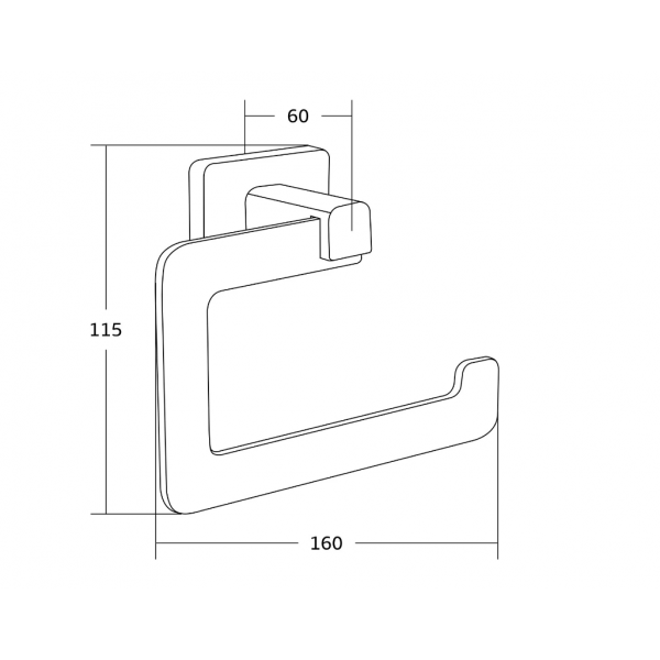 Тримач для туалетного паперу MEXEN ASIS CHROME *